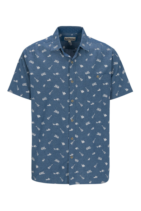 Chambray Shirt with Print