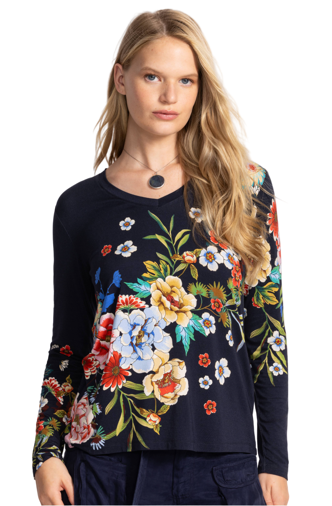 The Janie Favorite Long Sleeve V-Neck Tee