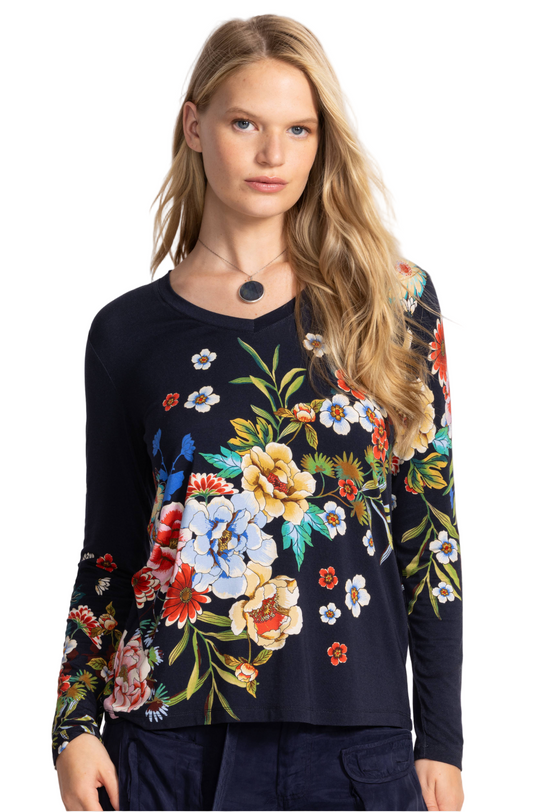 The Janie Favorite Long Sleeve V-Neck Tee