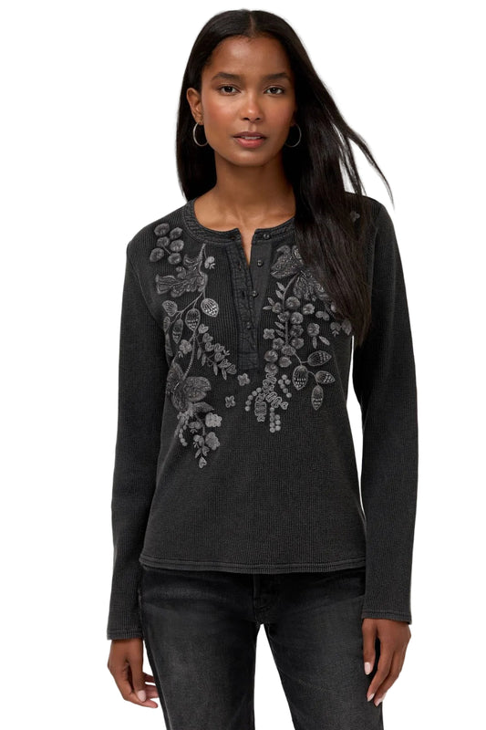 Mixed Media Henley Thermal - Sarai