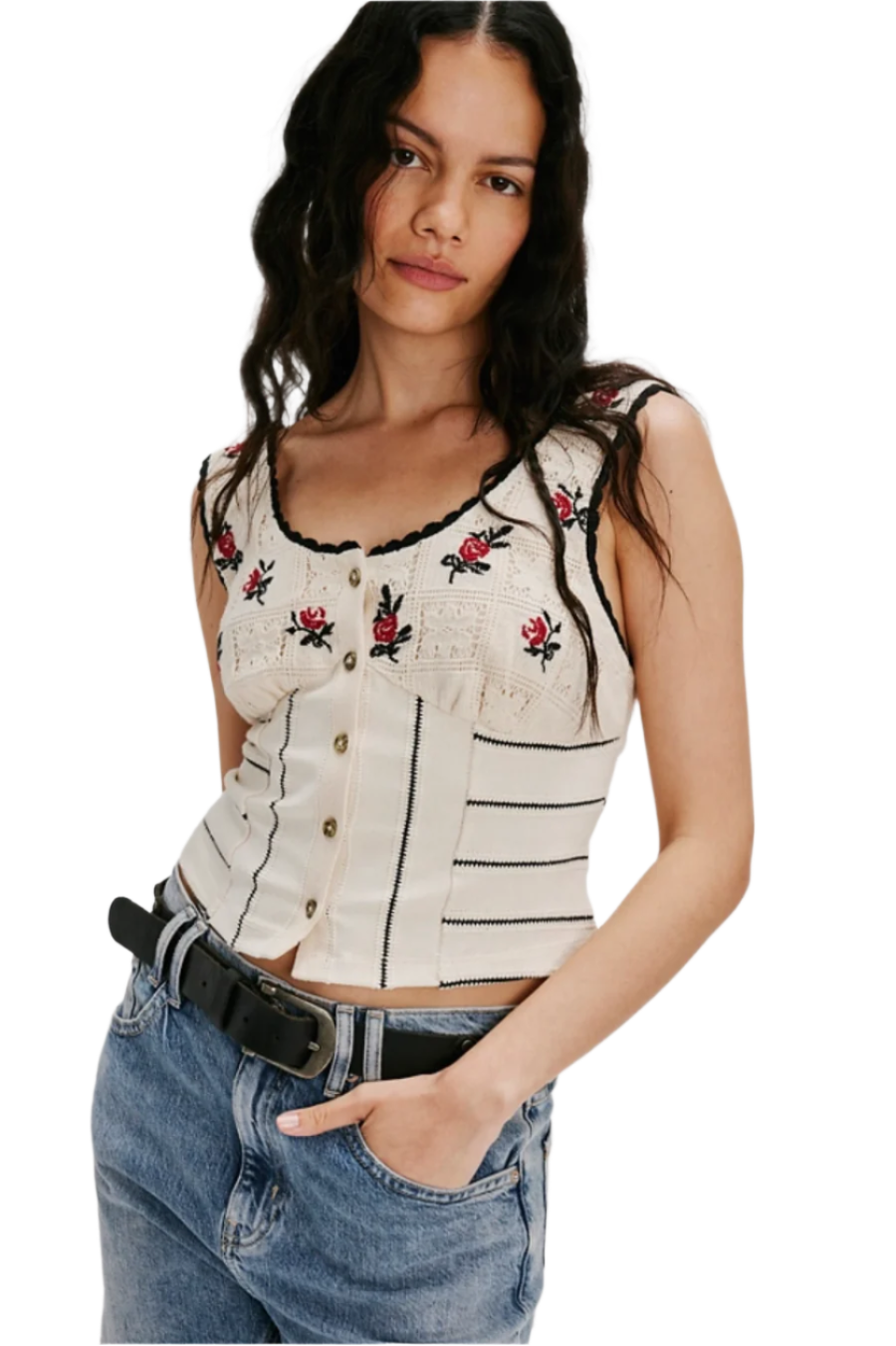 Rose Bud Knit Top