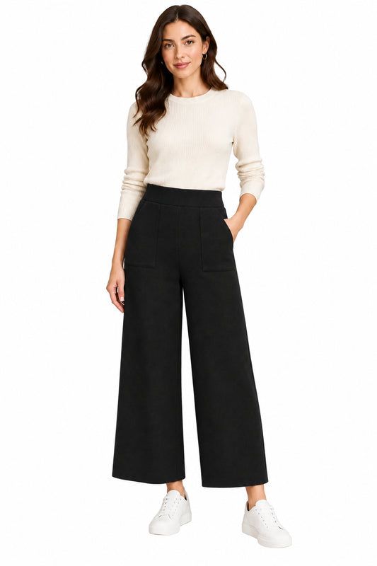 Wide Leg Sweater Pants