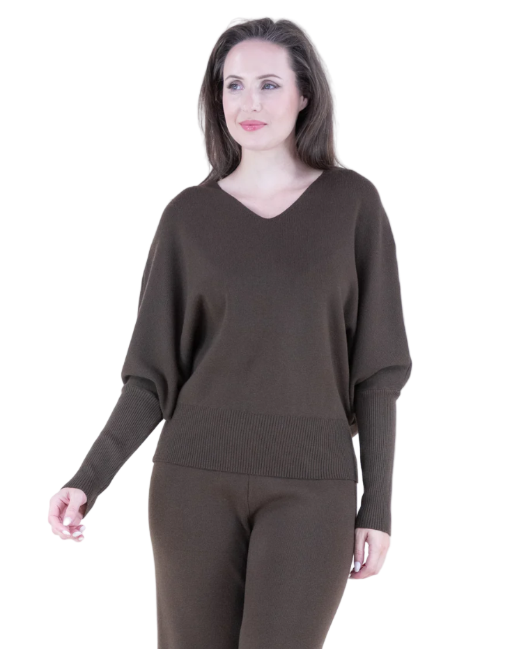 V-Neck Comfy Pullover Sweater