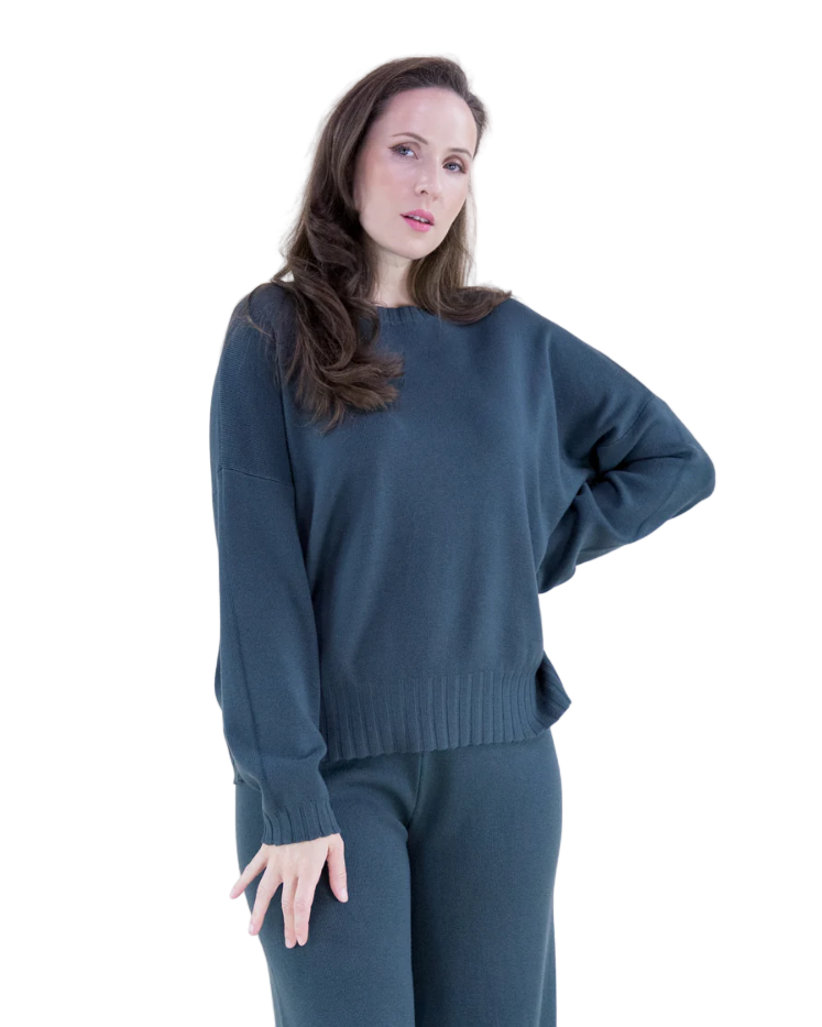 Comfy Crew Neck Pullover Sweater