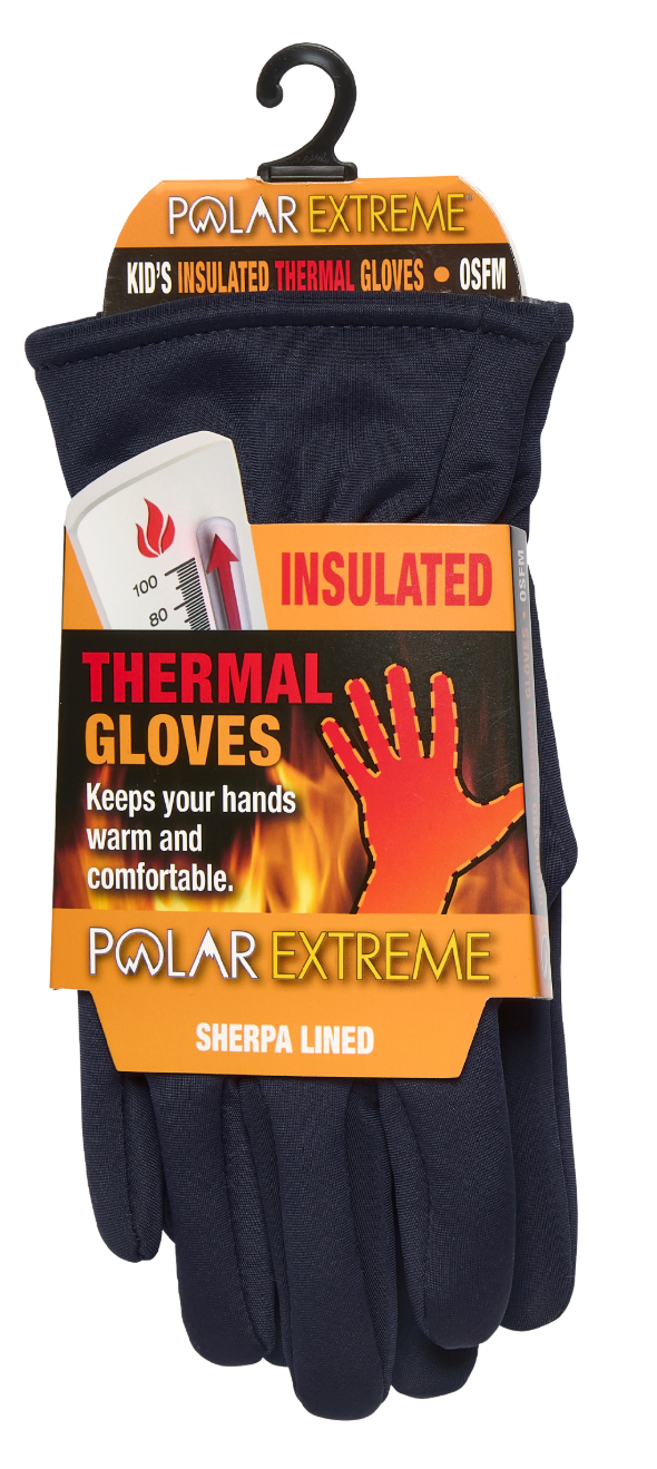 Kids Polar Extreme Heat Sherpa Lined Stretch Glove
