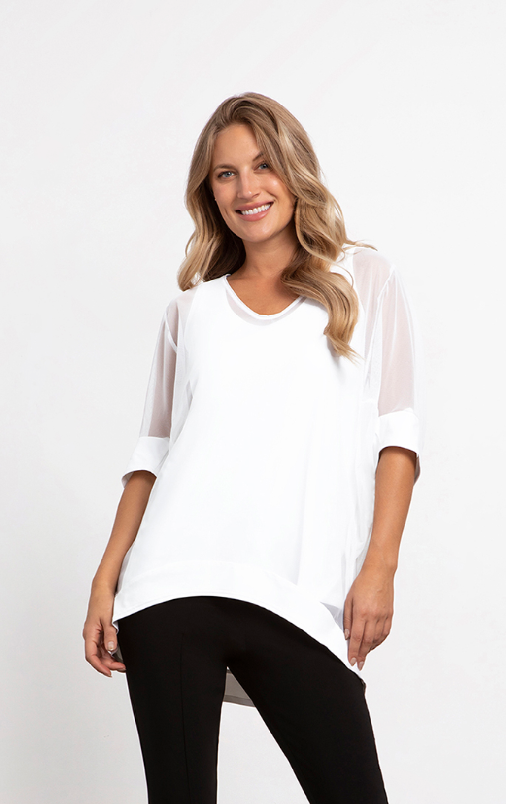 C - Mesh Boxy Tunic