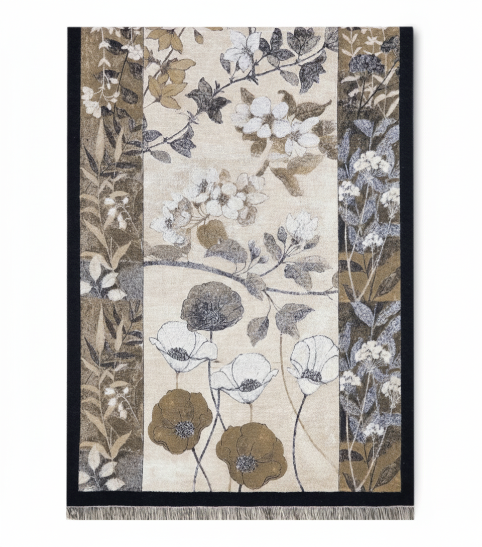 Vintage Floral Collage Scarf