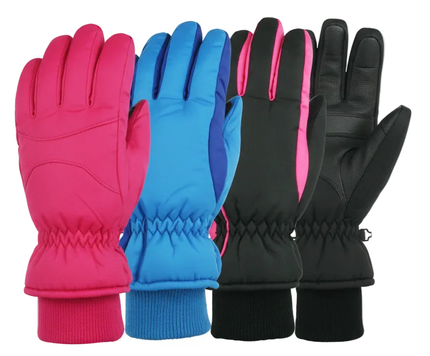 Winter Gloves-Ski Girls Taslon Ski Glove