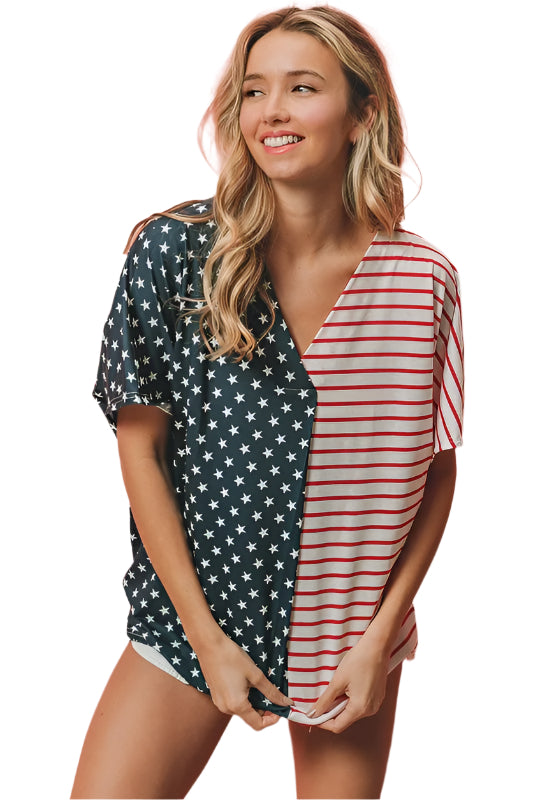 V-Neck Top Flag