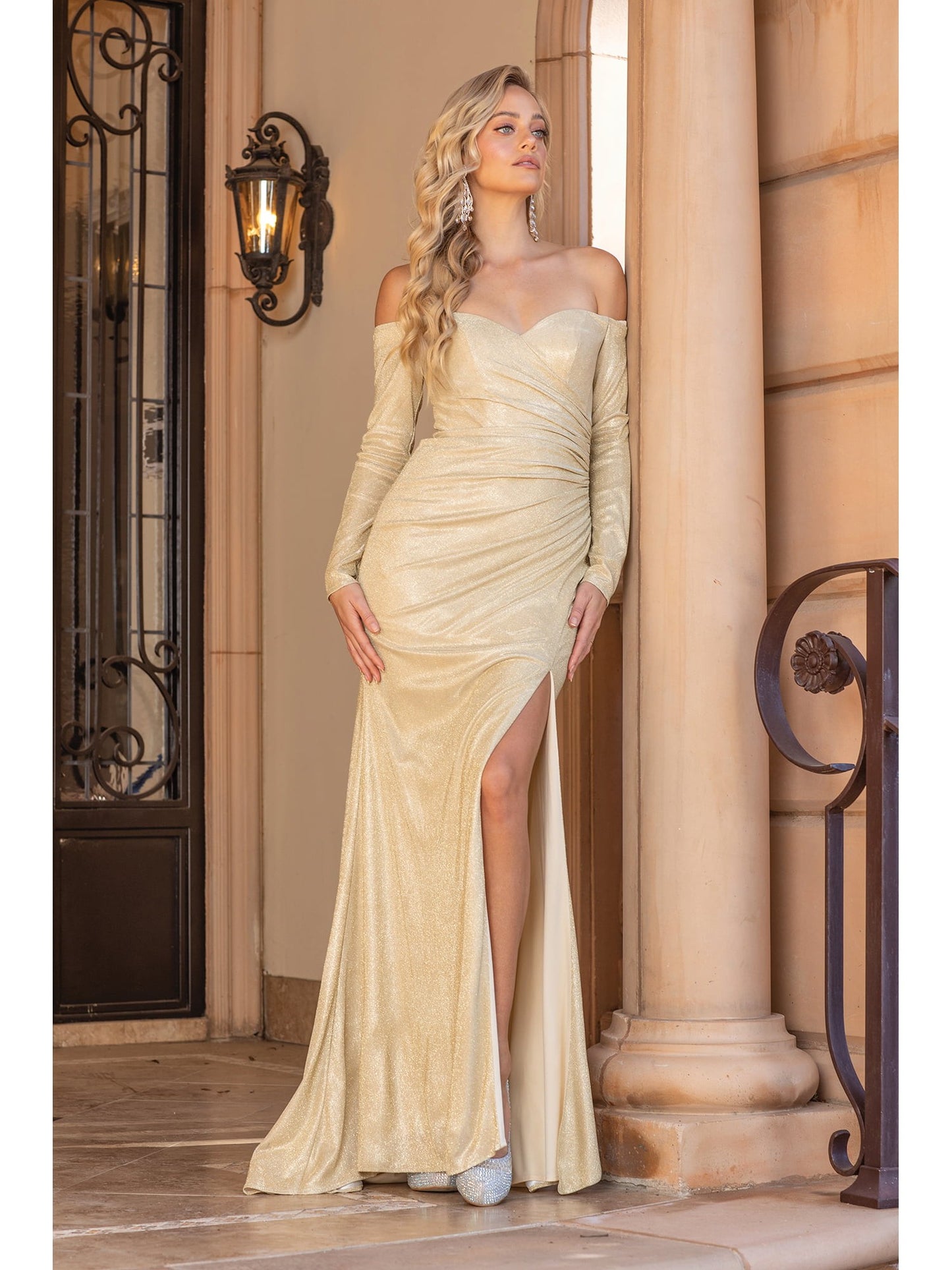 Off-the-shoulder Mermaid Silhouette Dress