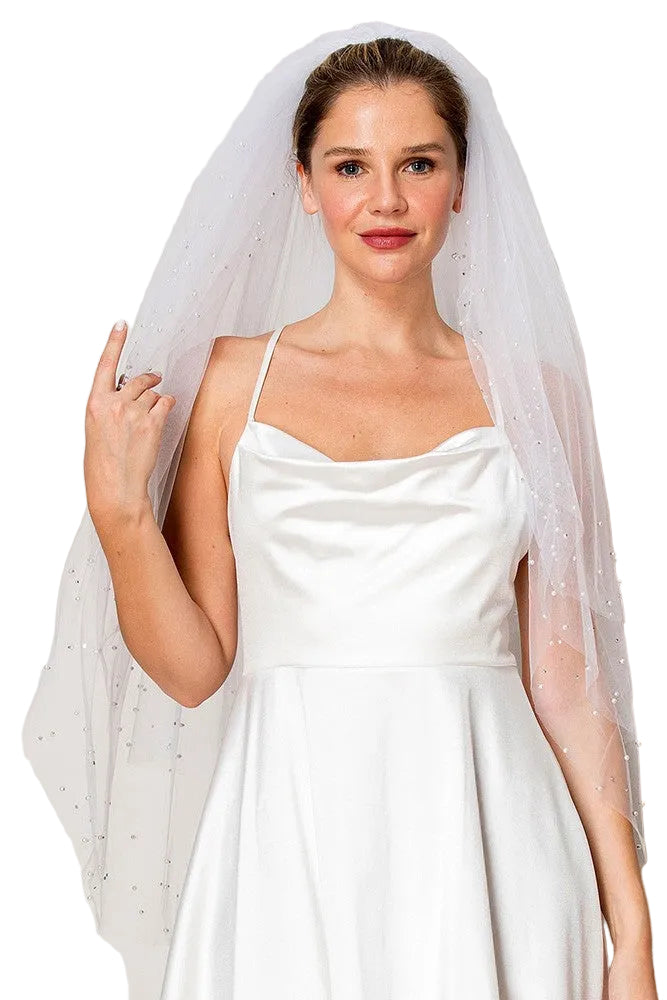 3 Tiers Pearl Veil