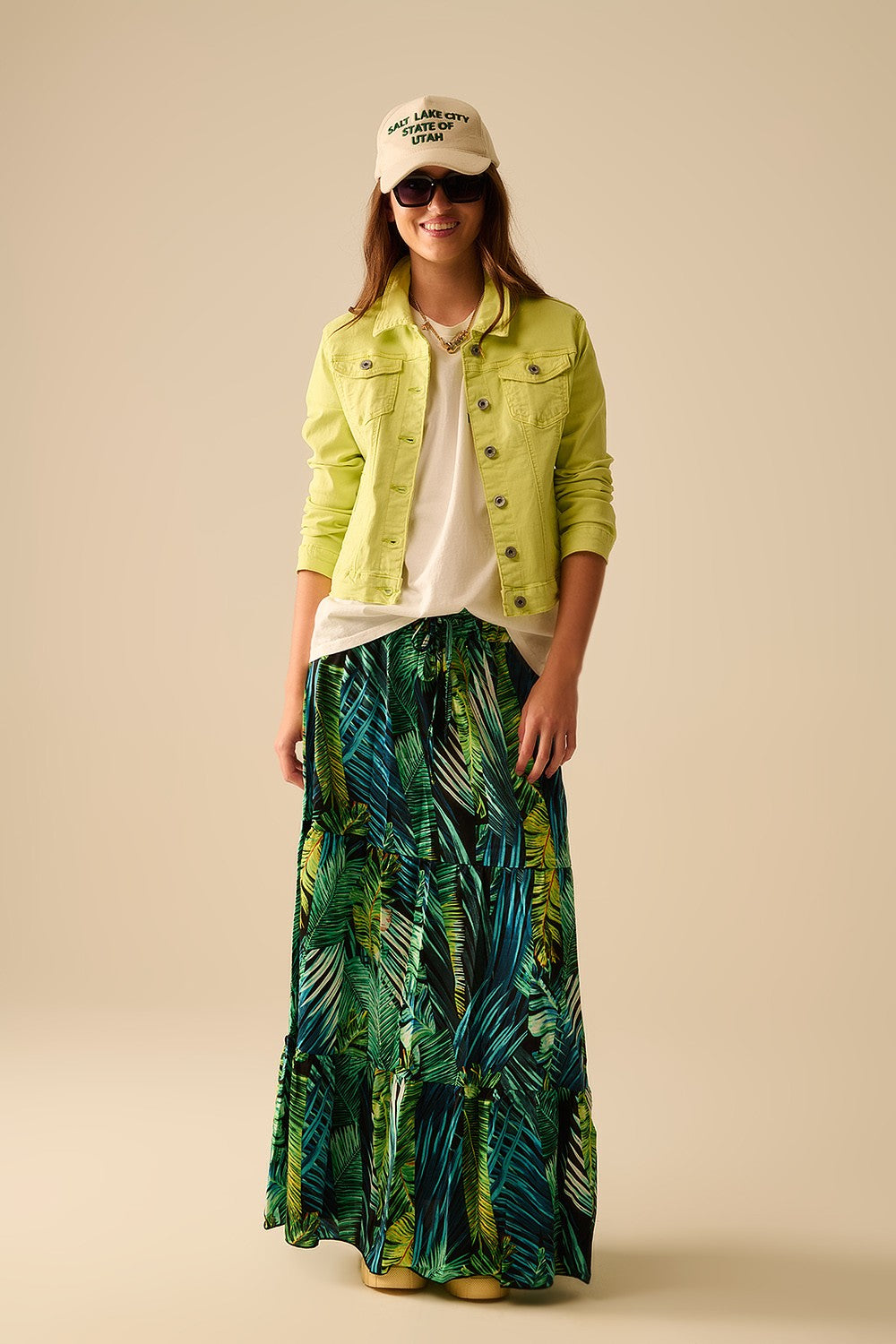 Stretch Denim Jacket With Pockets