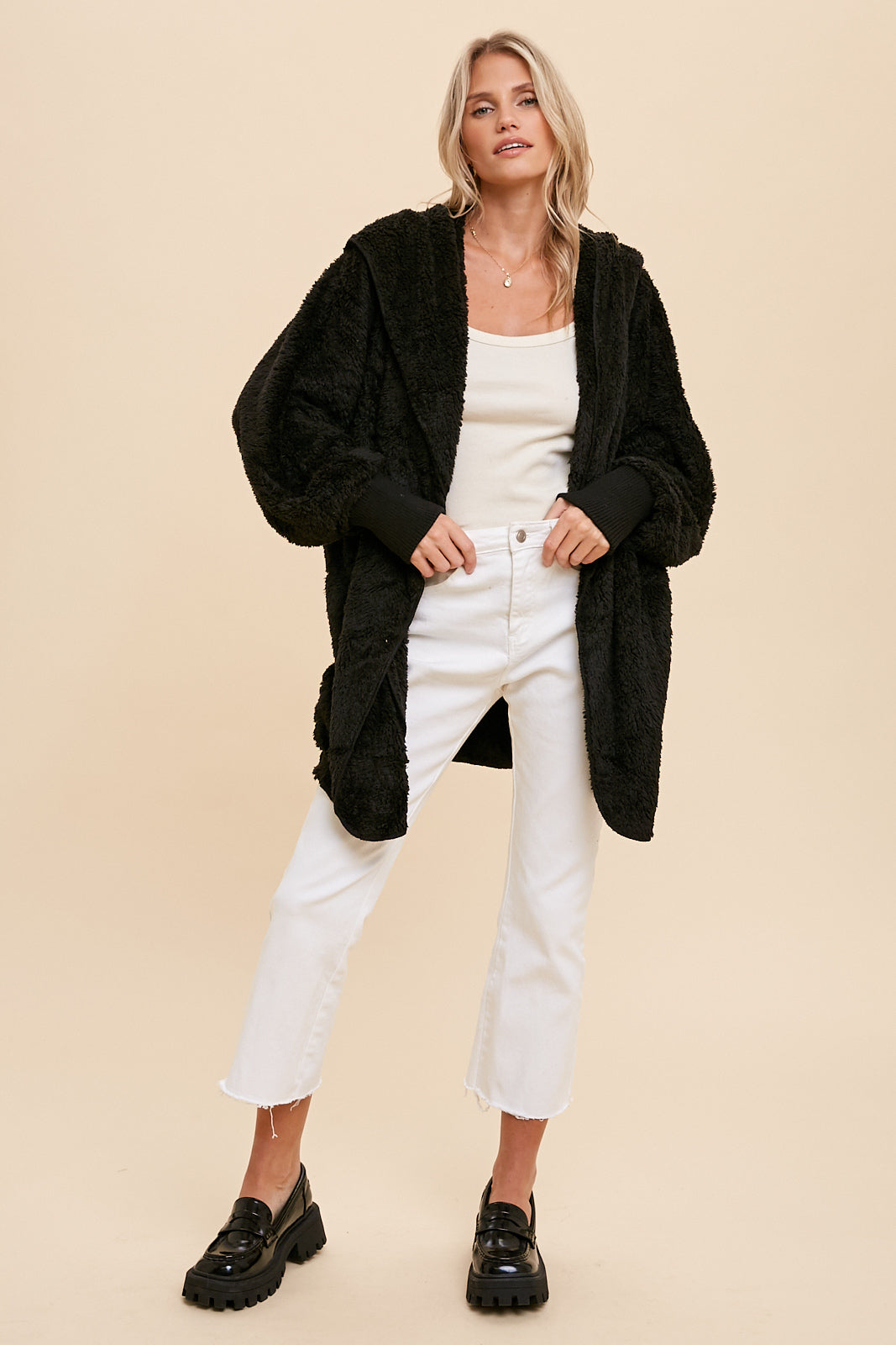 Faux Fur Hooded Jacket