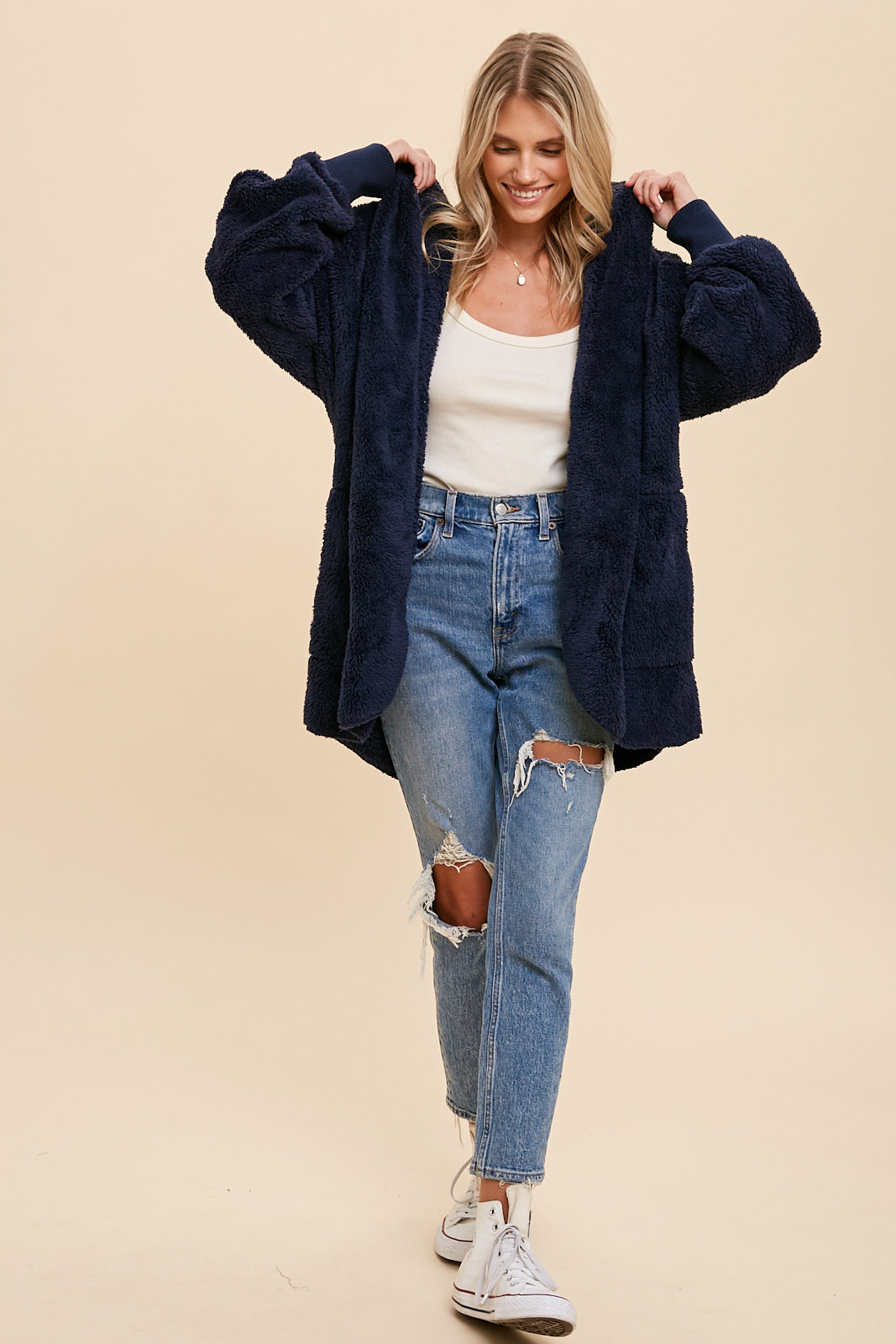 Faux Fur Hooded Jacket