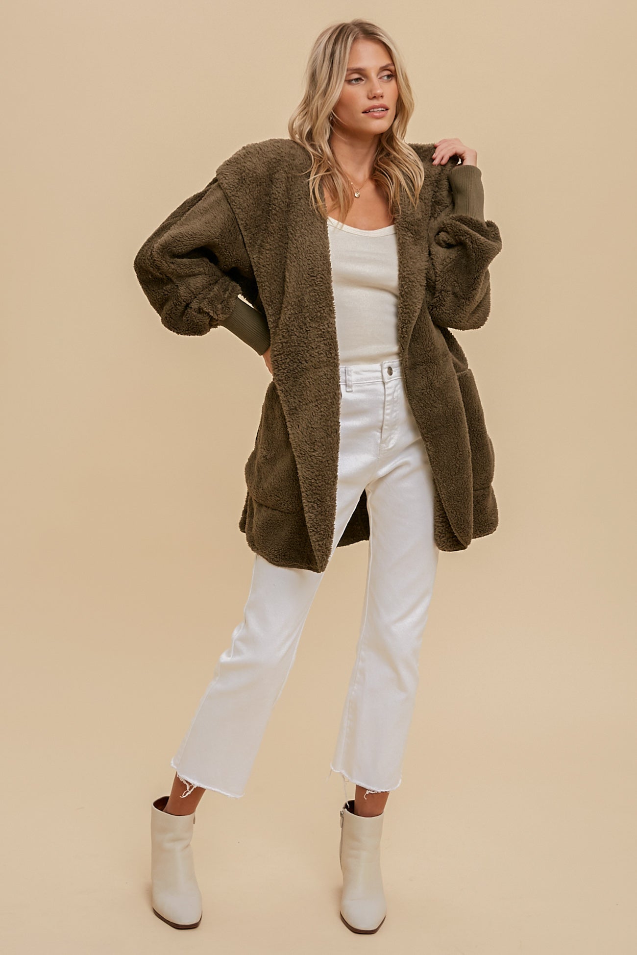 Faux Fur Hooded Jacket