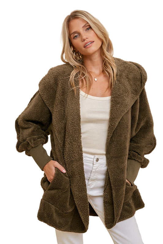 Faux Fur Hooded Jacket