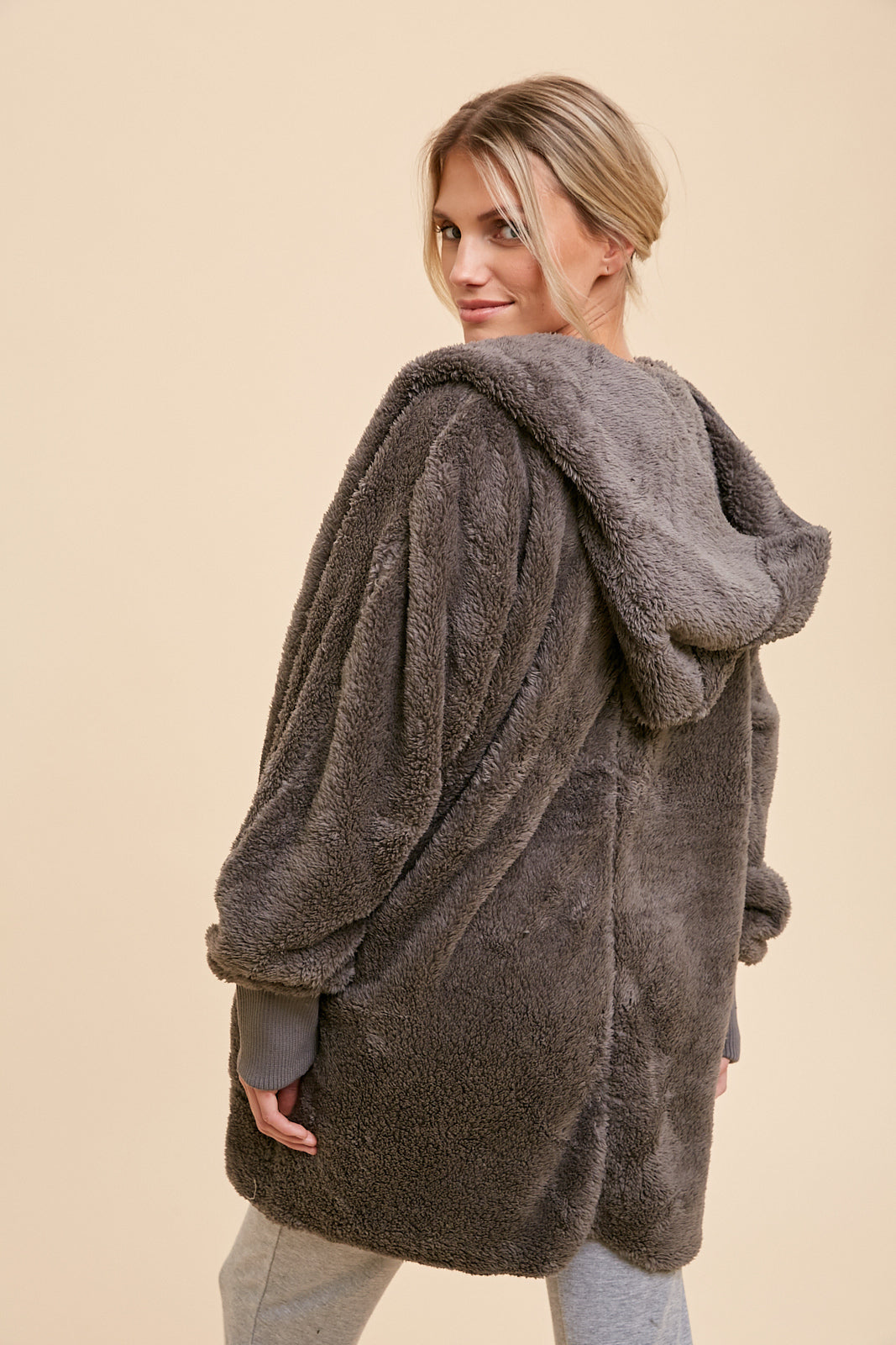 Faux Fur Hooded Jacket