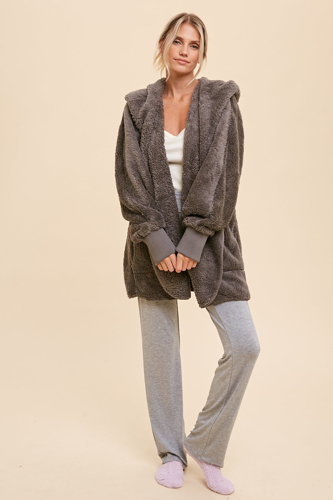 Faux Fur Hooded Jacket