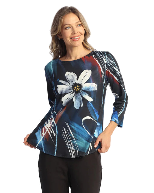 Soft Touch Round Hem Top - Alicia