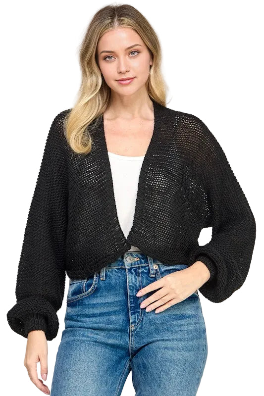 Long Sleeve Bolero Cardigan