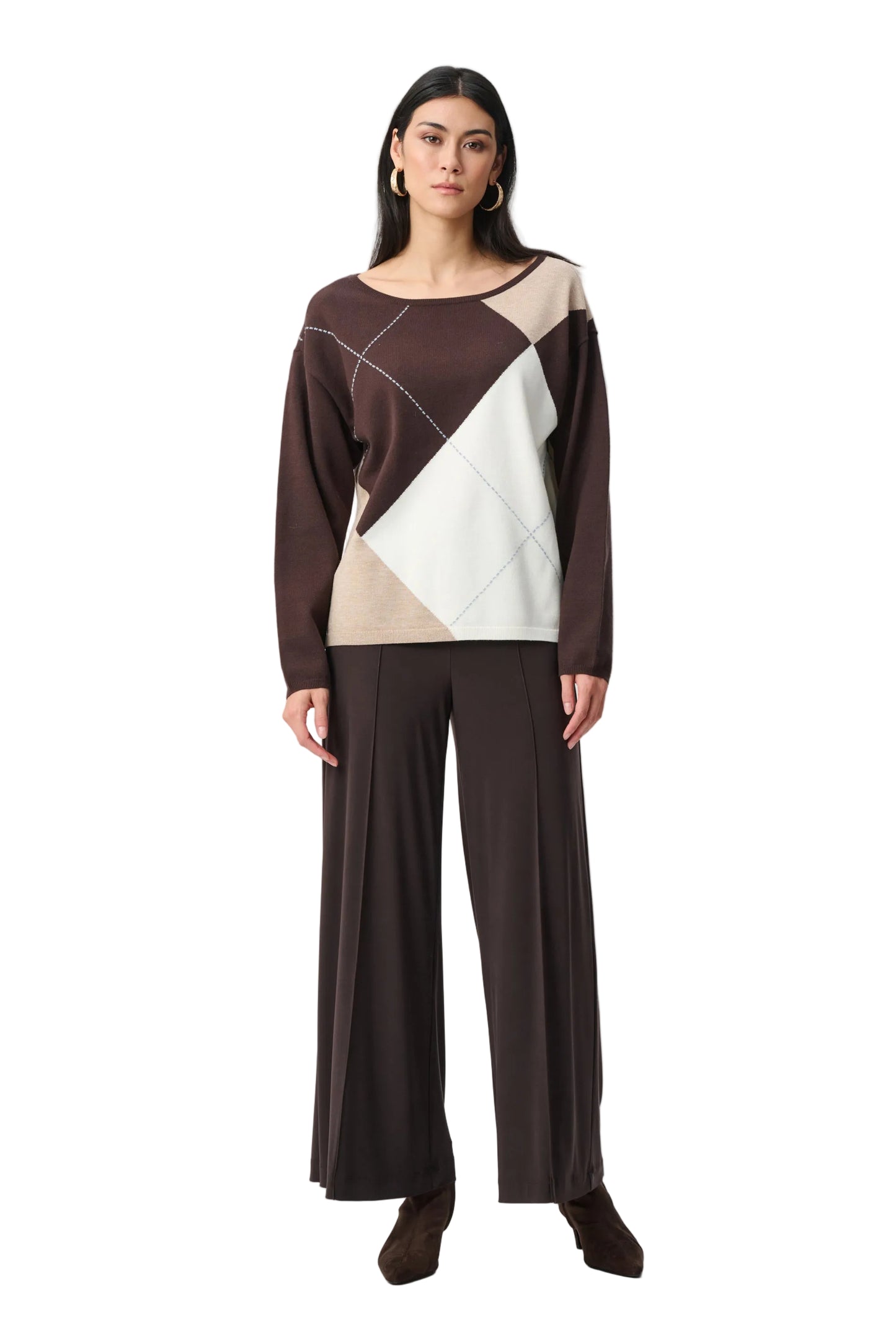 Silky Knit Pull-On Wide Leg Pants