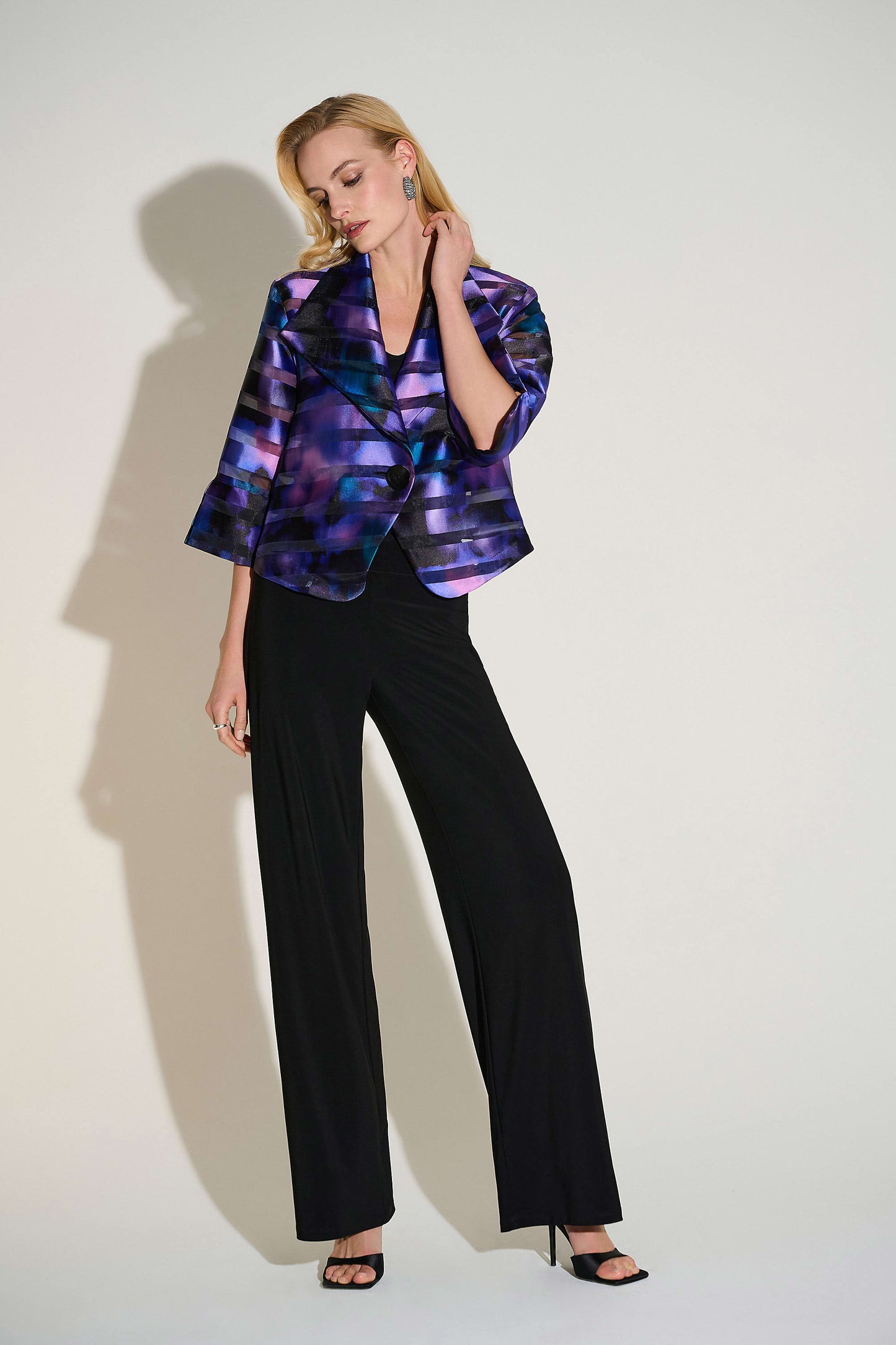 Abstract Print Swing Jacket