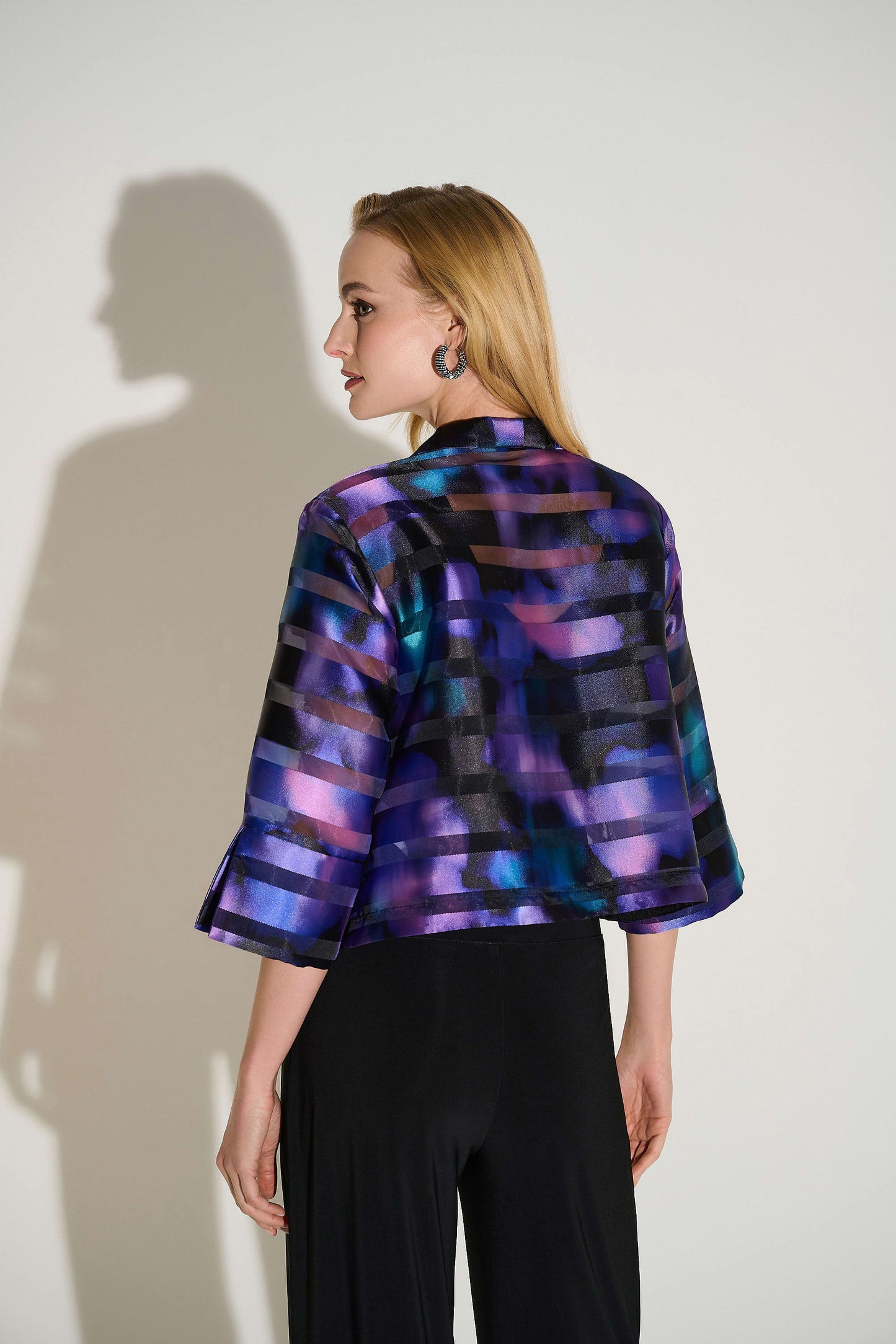 Abstract Print Swing Jacket