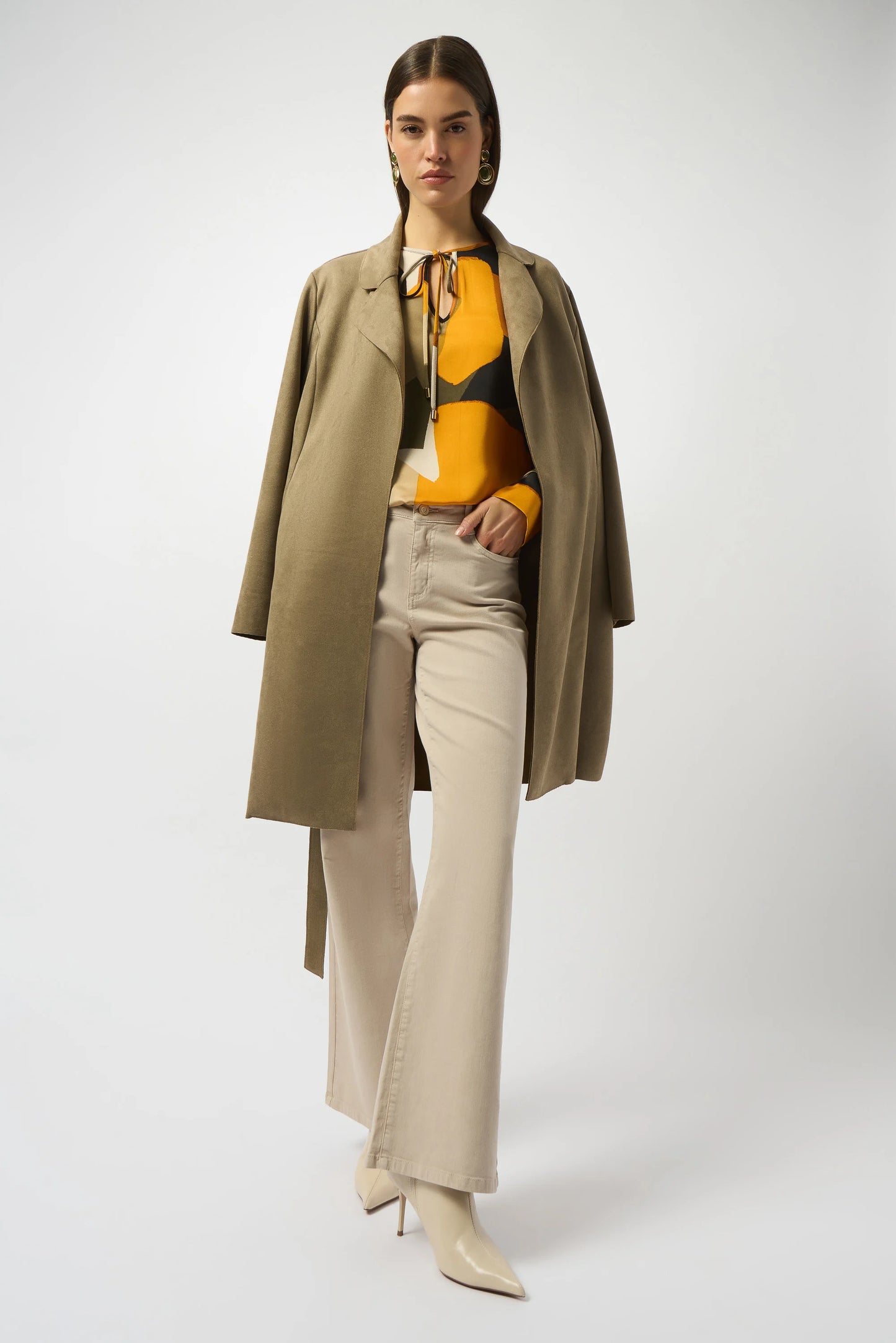 Goldie Classic Wide-Leg Stretch Denim Jeans