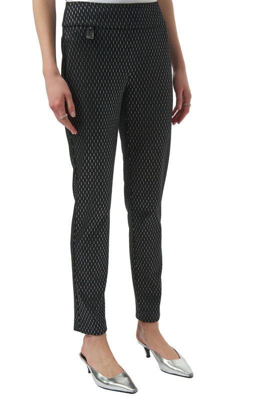 Foiled Heavy Knit Slim Fit Pants