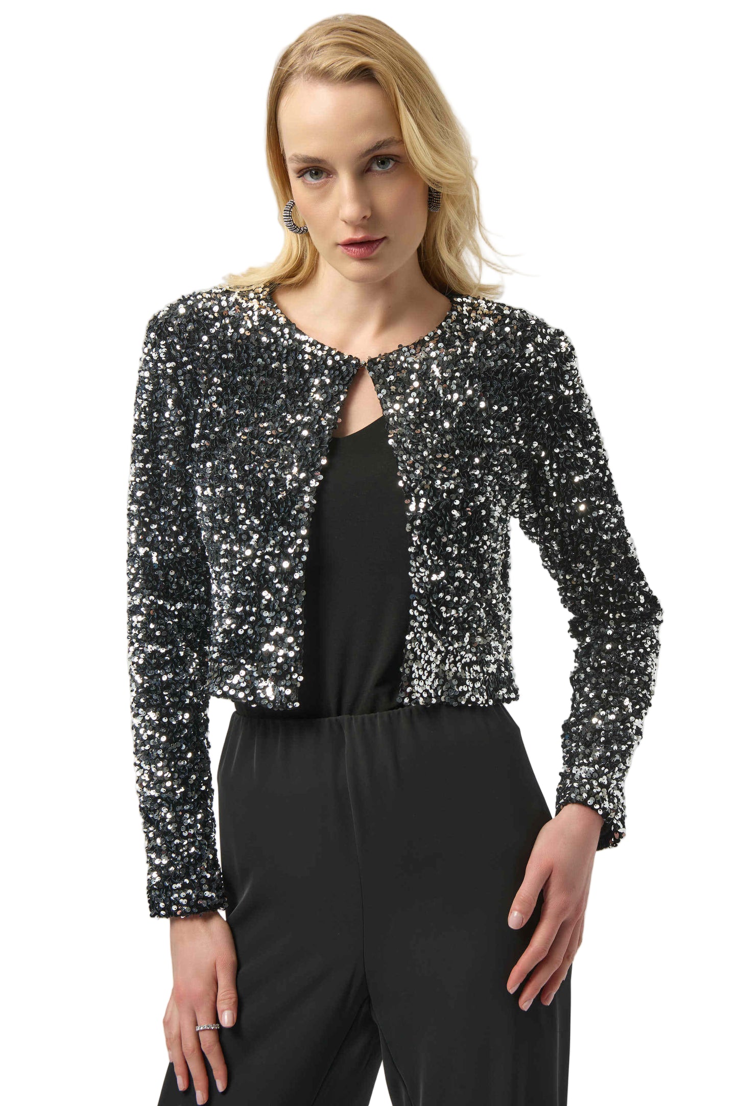 Sequined Velvet Cropped Cover-Up
