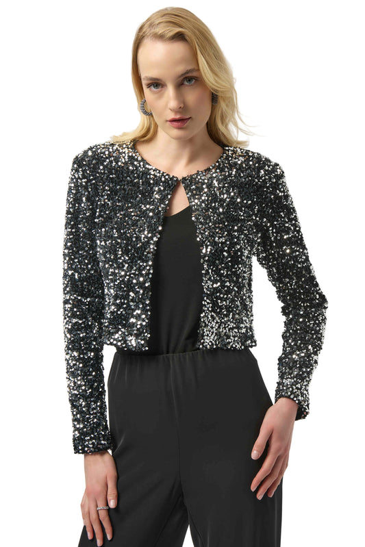 Sequined Velvet Cropped Cover-Up