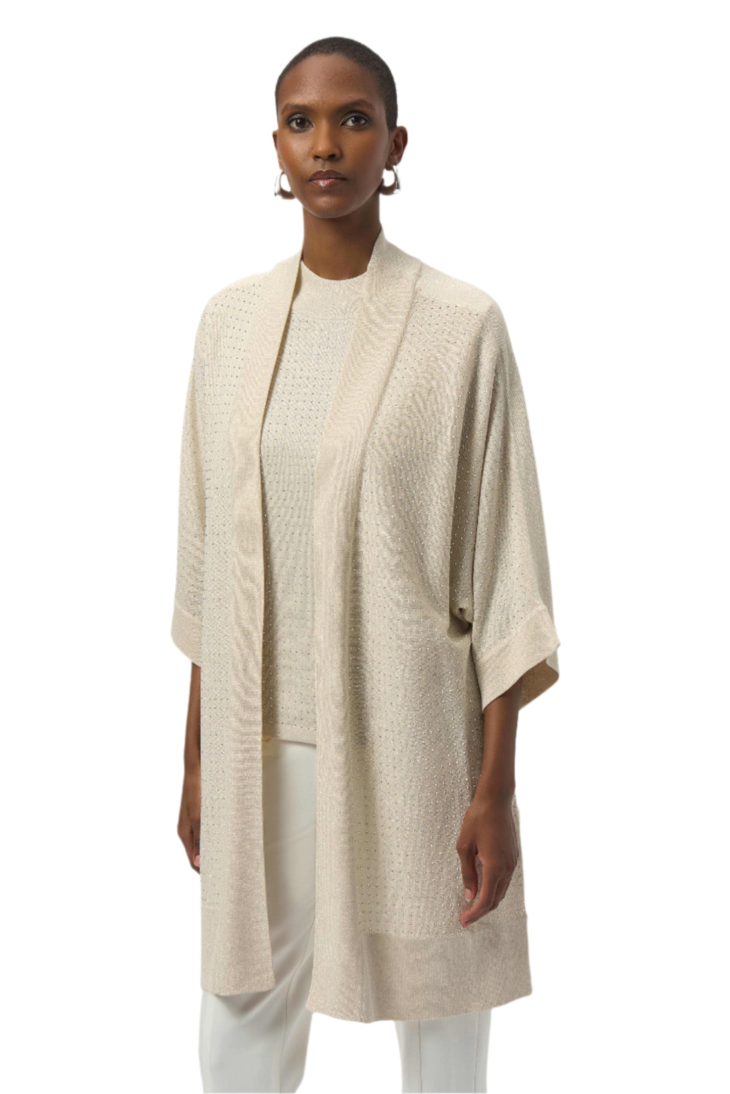 Sweater Knit Cover-Up with Iron-On Detail