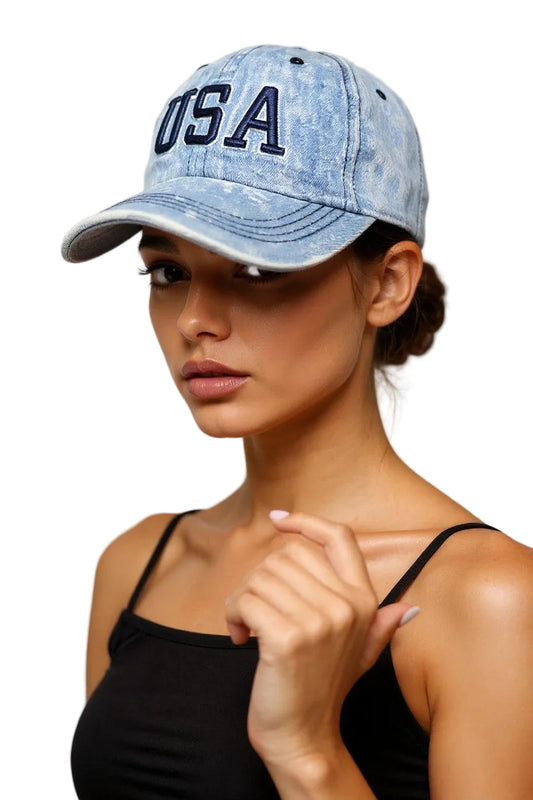 USA Embroidered Baseball Cap