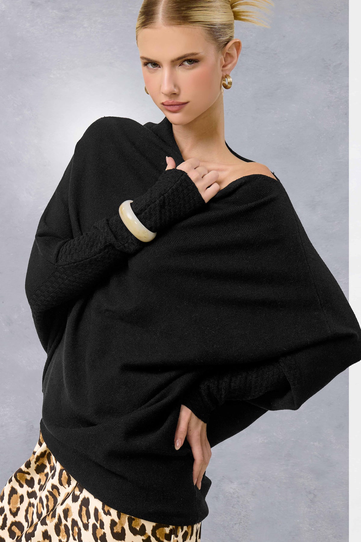 Asymmetrical Off Shoulder Sweater