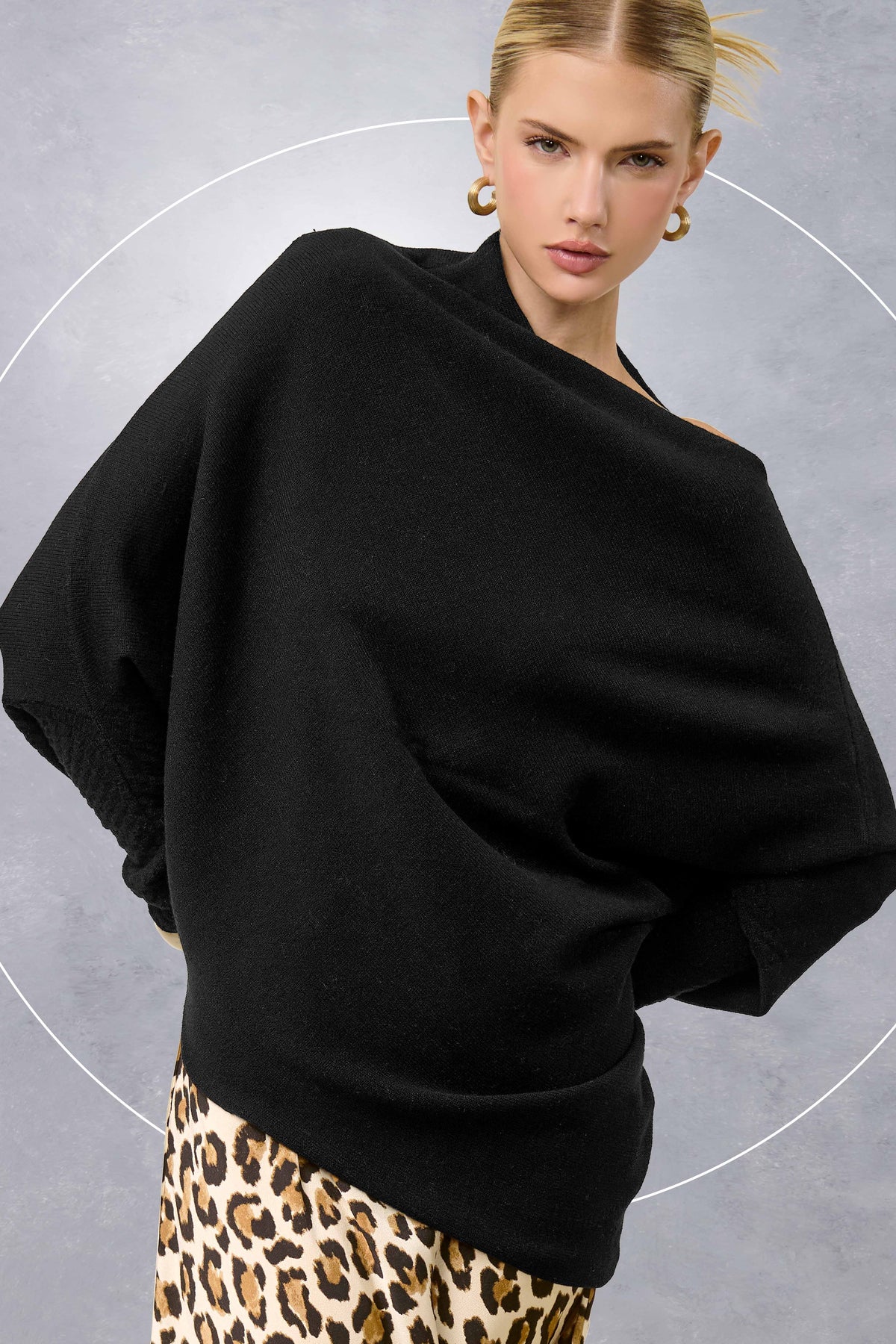 Asymmetrical Off Shoulder Sweater