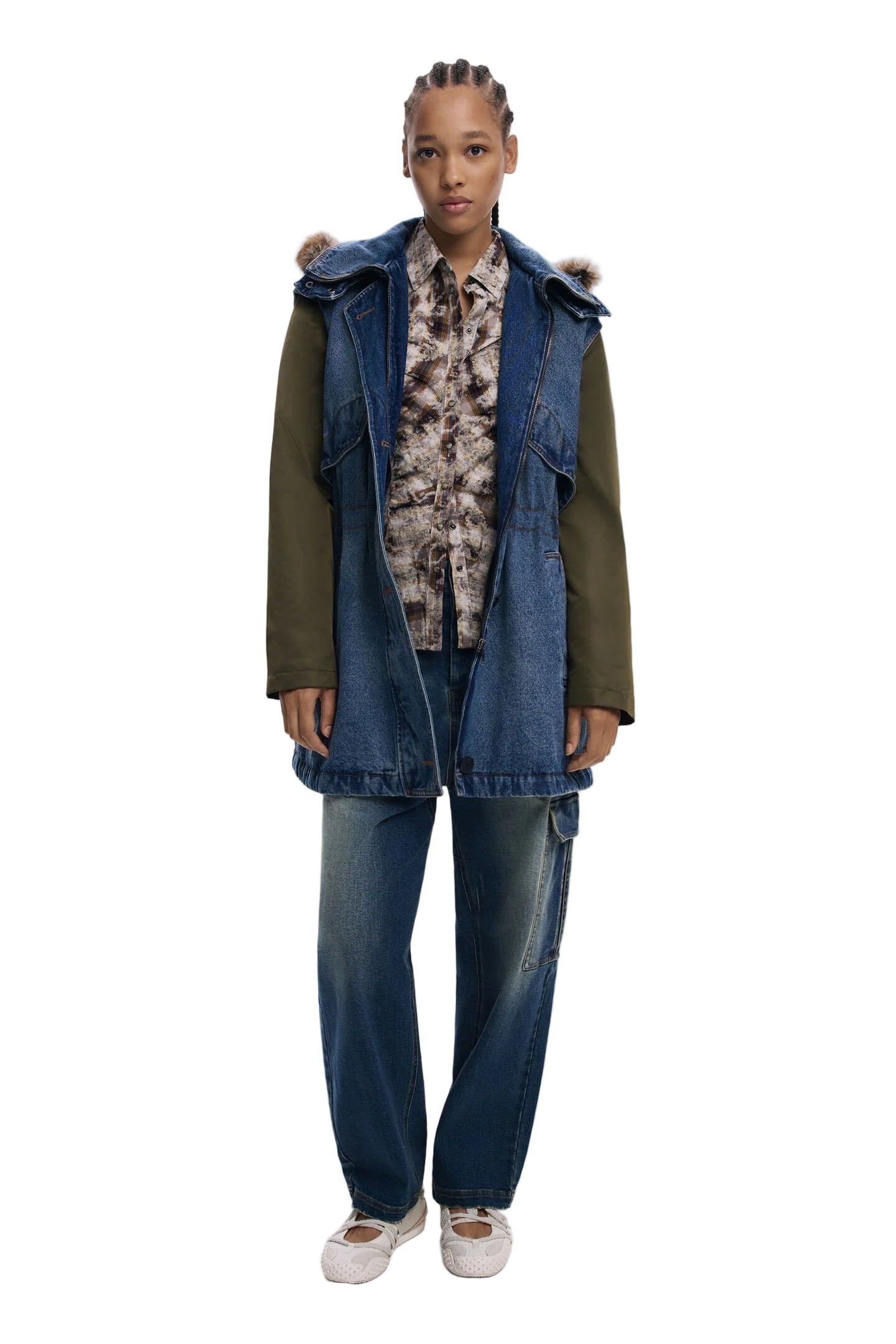 Faux Fur-Trimmed Parka