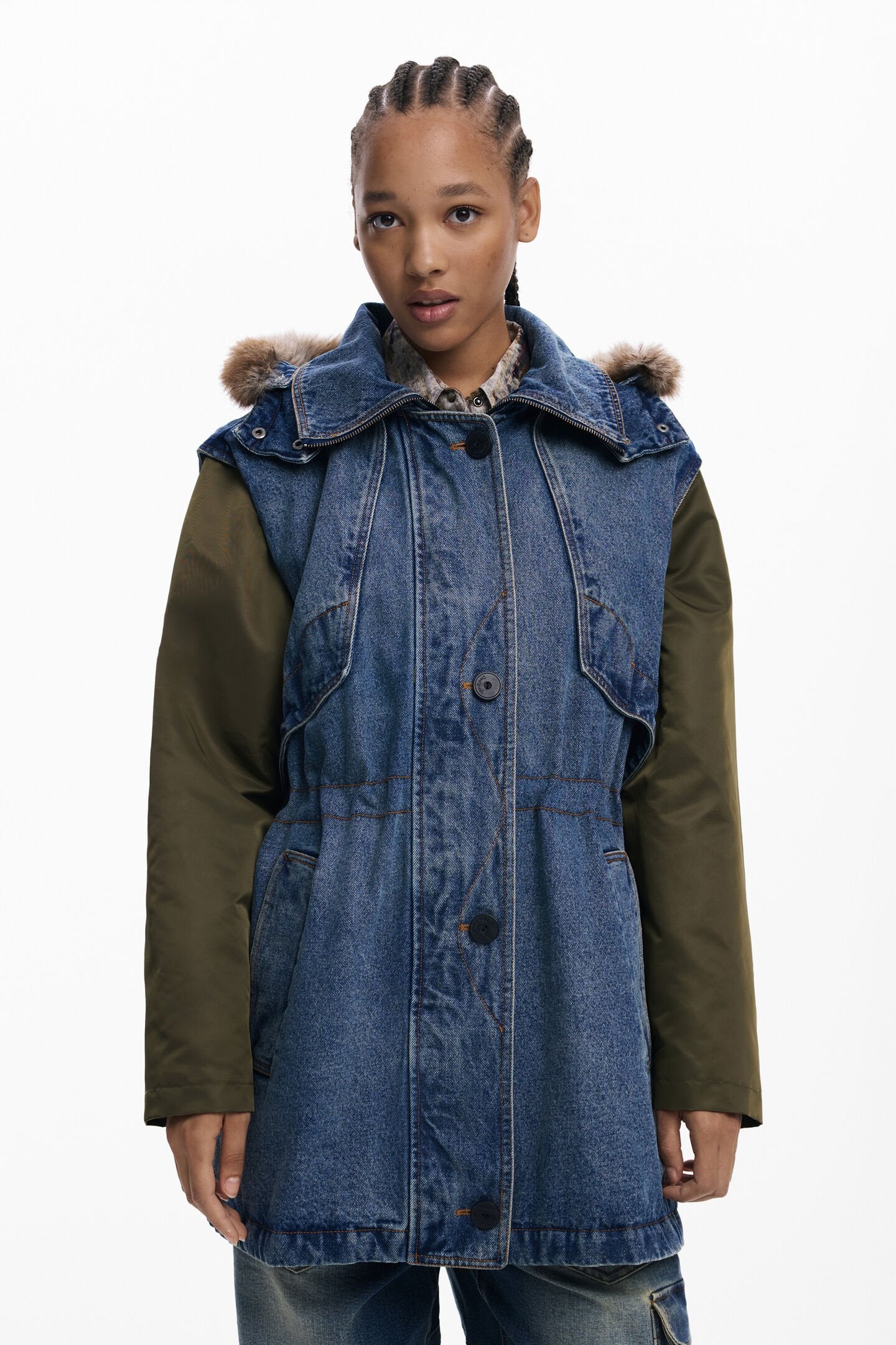 Faux Fur-Trimmed Parka