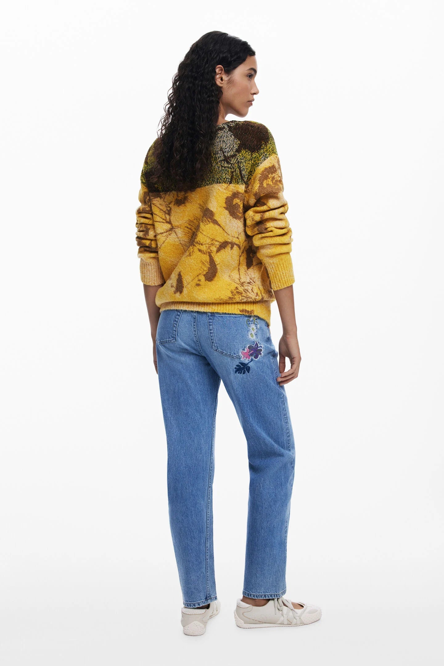 Jacquard Floral Sweater