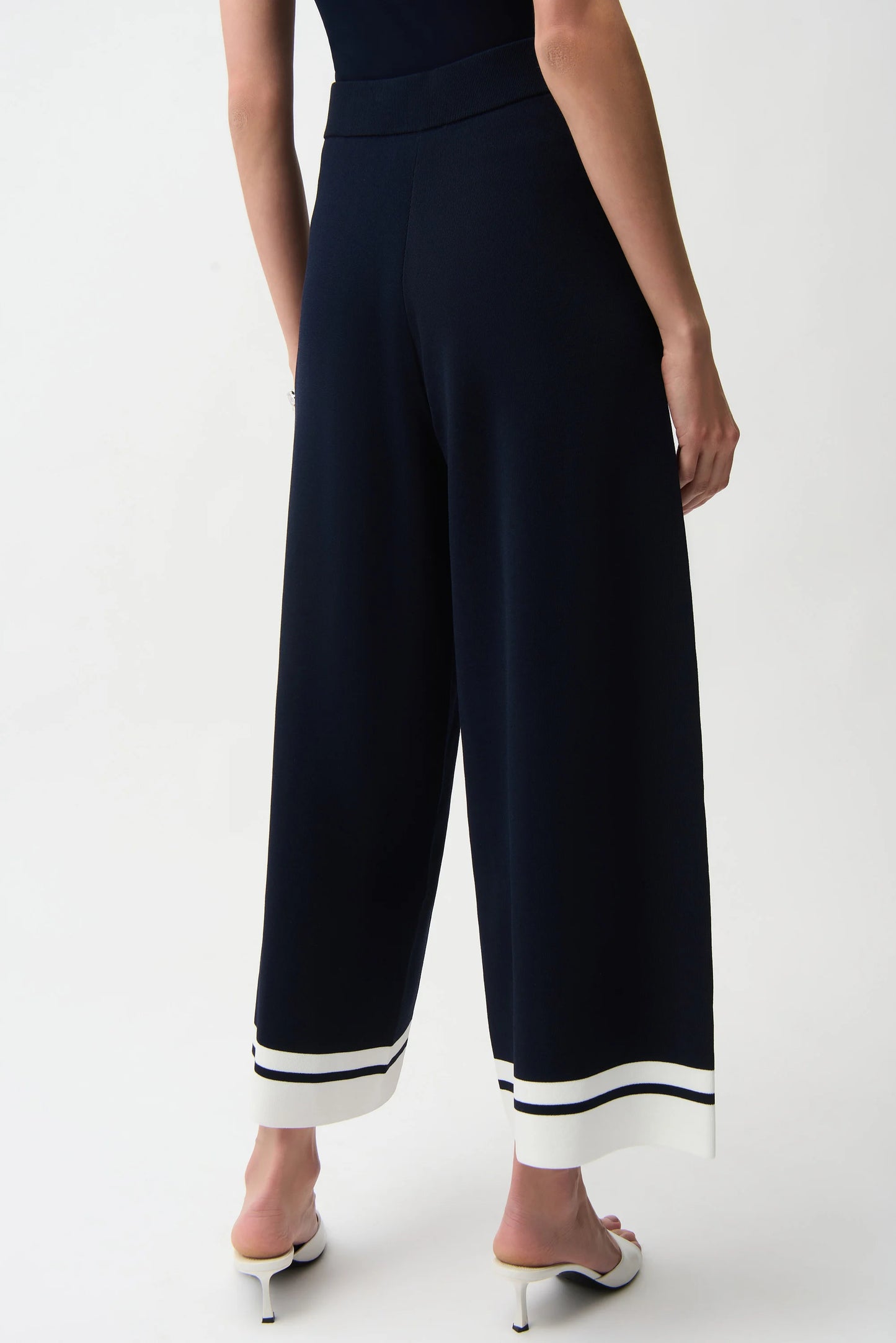 Viscose Blend Culotte pants With Stripe Detail