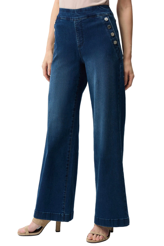 Wide Leg Pull-On Jeans