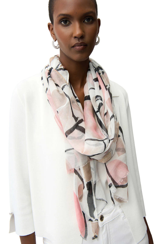 Viscose Abstract Print Scarf