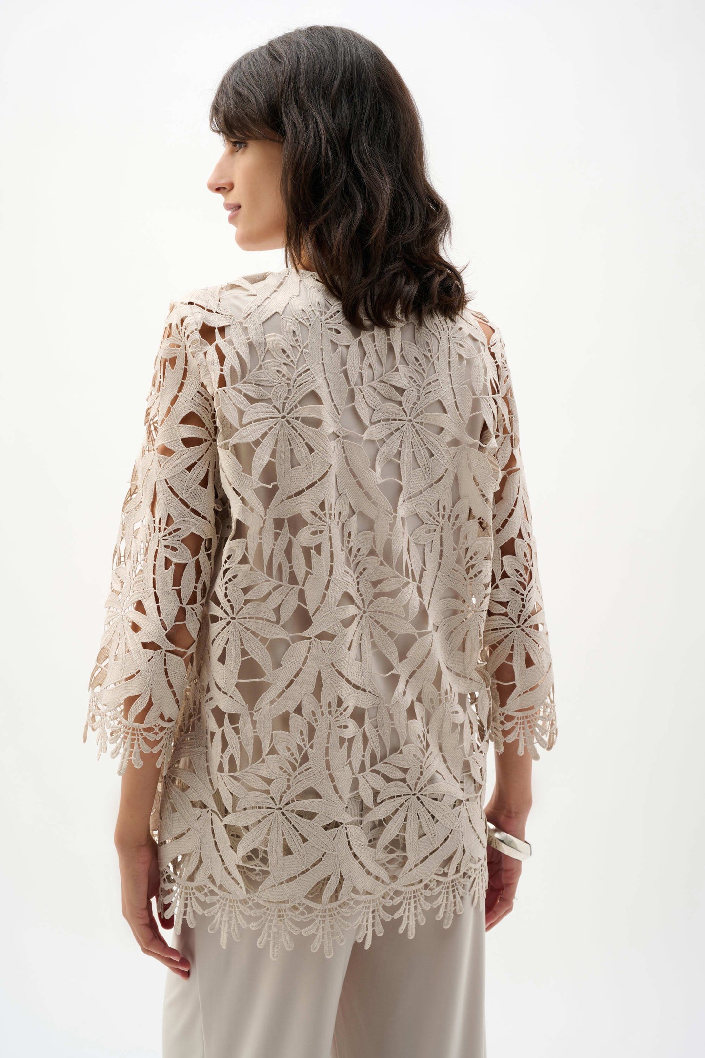 Guipure Lace Straight Cover-Up