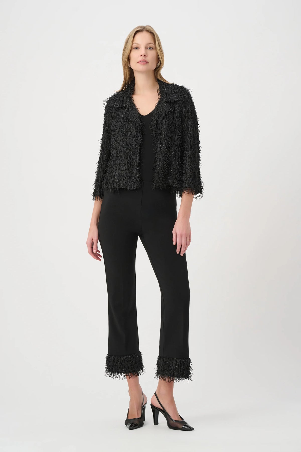 Fringed Short Blazer