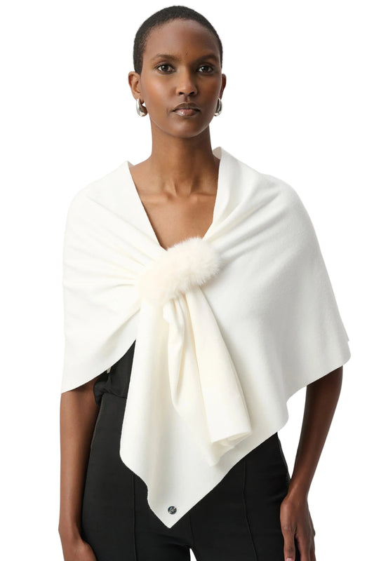 Faux Fur Draped Cover Up