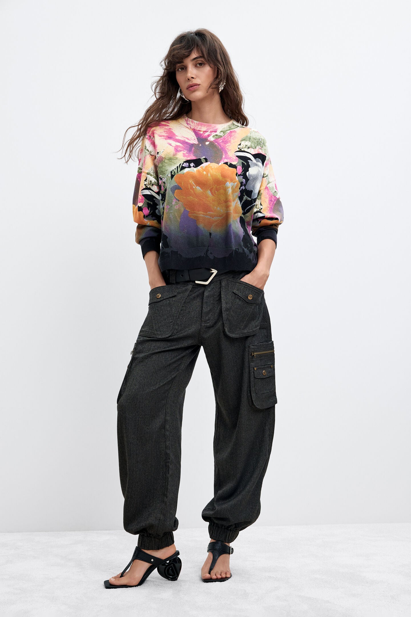 L/S Round Neck Sweater Gradient Print by Lacroix