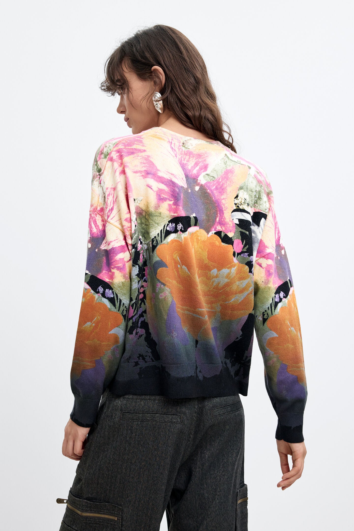 L/S Round Neck Sweater Gradient Print by Lacroix