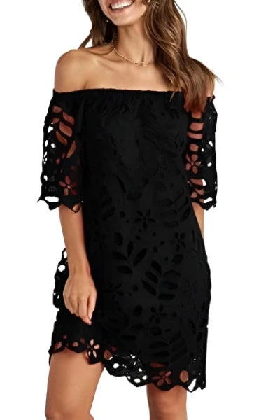 Off The Shoulder Lace Dress