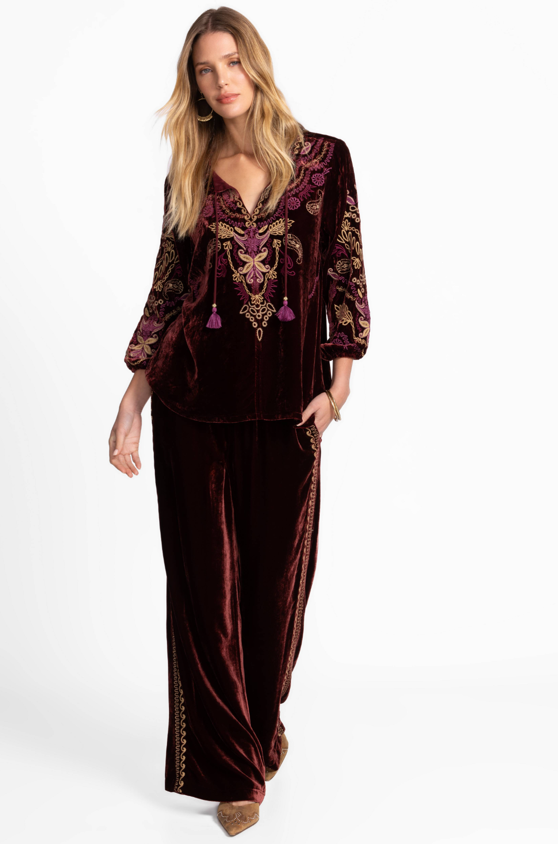 Velvet Field Blouse - Shira