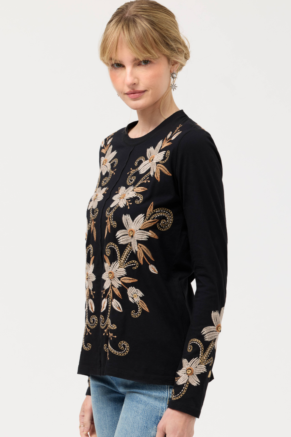 Raw Seam Crew Neck Tee - Corinthe