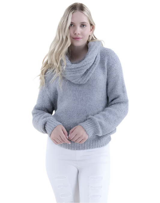 Soft Cowl Neck Sweater